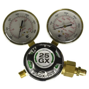 ตัวปรับแรงดันออกซิเจนแบบอเมริกันสำหรับเครื่องเชื่อมตัดฮาร์ริส 25GX พร้อมเกจวัดไนโตรเจนและอะเซทิลีน ตัวลดแรงดันไนโตรเจน - Product Image 1