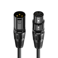 Cable XLR para Micrófono, Conector Cannon, Cable de Extensión para Guitarra, Cable de Micrófono para Mezclador de Audio y Amplificadores C117