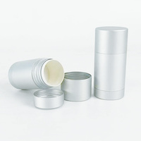Flacon en aluminium argenté rechargeable de 25 ml pour déodorant, cire capillaire, sérum de soin et parfum – Personnalisable et remplaçable