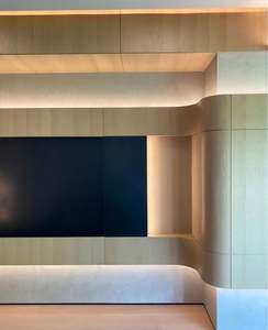 Panneau mural décoratif en arc intérieur, panneau mural décoratif en arc personnalisé pour la maison, panneau mural en placage de bois de haute qualité - Product Image 6