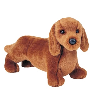 Tùy chỉnh 14 ''Plush thực tế Thú nhồi bông chó con <span class=keywords><strong>Dachshund</strong></span> để bán - Product Image 3