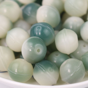 ลูกปัดเมล็ดโพธิ์ขนาด 11-13 มม. สีเหลืองเขียวขุ่น สำหรับทำสร้อยข้อมือ จี้ห้อยประดับ วัสดุทำเครื่องประดับ DIY - Product Image 4