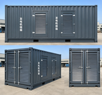 Enceinte de conteneur pour groupe électrogène diesel avec flux d'air du radiateur optimisé et panneaux de service amovibles pour projets d'alimentation de secours