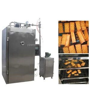 Industri ikan merokok/salmon asap mesin/peralatan merokok ayam