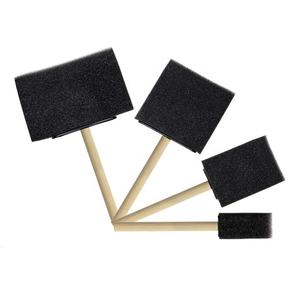 लकड़ी हैंडल के साथ फोम ब्रश 1 "2" 3 "4" स्पंज सफाई पेंटिंग ब्रश लकड़ी के पेंट ब्रश हैंडल - Product Image 2