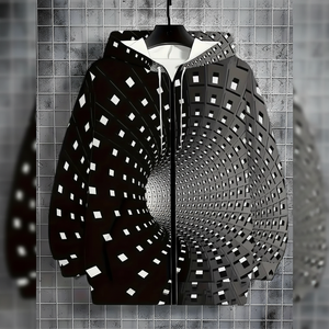 เสื้อฮู้ดของผู้ชายผ้าคอตตอนผสมสำหรับฤดูหนาว - Product Image 1