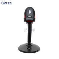 Escáner de Código de Barras Láser 1D Portátil, Escáner de Código USB de Mano, Escaneo de Códigos de Barras con Soporte