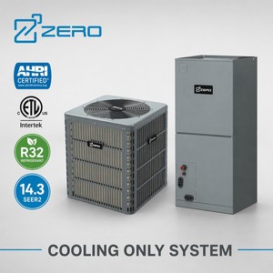Aire Acondicionado Central de Enfriamiento Solo ZERO 14.3 SEER2 R32 AHU, Certificado AHRI, Suministro al por Mayor para Proyectos, Alta Eficiencia 18 SEER2 Ra - Product Image 1
