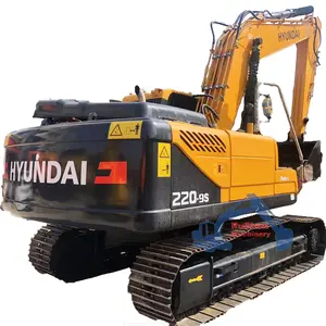Escavadeira Hyundai R220 usada em 22 toneladas da Coreia do Sul Máquina Pesada Escavadeira Hyundai