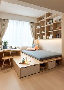 Lit Tatami Imperméable Fini, Plateforme de Rangement Anti-Poussière pour Maison Humide Côtière et <span class=keywords><strong>Résidence</strong></span> en Zone Pluvieuse - Product Image 2