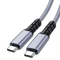 Certificado USB 4 PD 240W a tipo C 40Gbps Cable de carga rápida 8K 60Hz Cable de datos para Thunderbolt 4 3 2