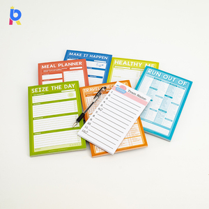 Bloc de notas adhesivo fuerte con logotipo personalizado, papelería de oficina de negocios, Bloc de notas de papel compensado, notas adhesivas - Product Image 5