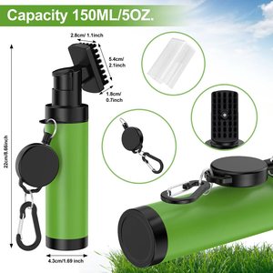 Cepillo Limpiador de Palos de Golf Viros, Plástico PP, Gran Capacidad, con Gancho para Escurrir Agua, Estuche Protector, Kit de Limpieza de Golf con Logotipo Personalizado - Product Image 2