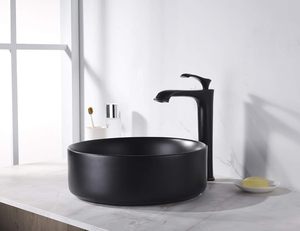 Prix direct usine pas cher rond <span class=keywords><strong>noir</strong></span> mat comptoir lavabo à <span class=keywords><strong>main</strong></span> petite taille personnalisé lavabo en céramique - Product Image 6