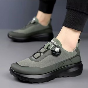 Chaussures décontractées pour hommes, nouvelles chaussures de sport d'extérieur à bouton rotatif, à semelle épaisse, antidérapantes, en tissu respirant - Product Image 4