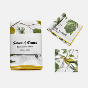 Serviettes de cuisine personnalisées avec impression numérique et logo, idéales pour une utilisation promotionnelle, séchage rapide - Product Image 3