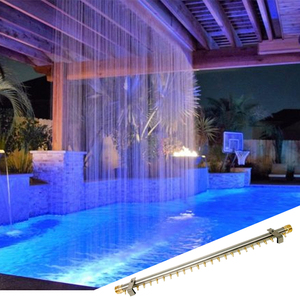 Cortina de agua <span class=keywords><strong>redonda</strong></span> de acero inoxidable de alta calidad, decoración interior o exterior, fuente de forma recta, cascada para hoteles - Product Image 1