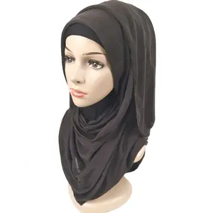 网上商店最畅销的头巾围巾弹力涤纶头套包围巾穆斯林女性