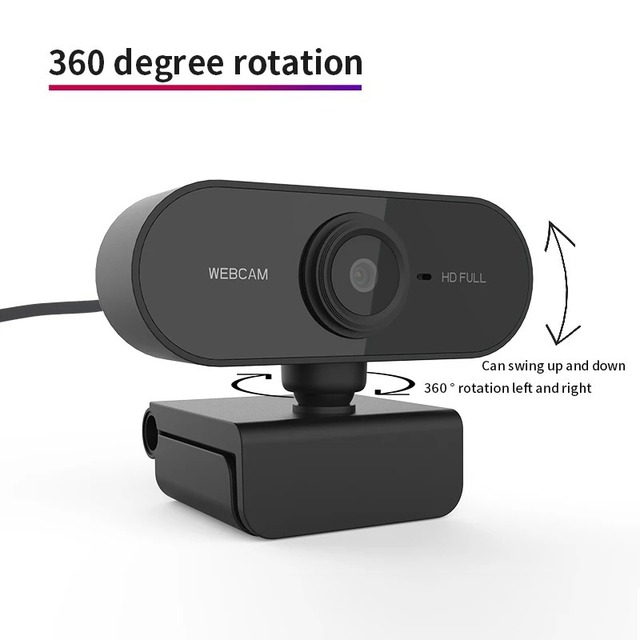 Conference 1080P HD Webcam for Desktop Laptop Computer Mini USB PC Web Camera With Microphones Web Cam Cover for YouTube
