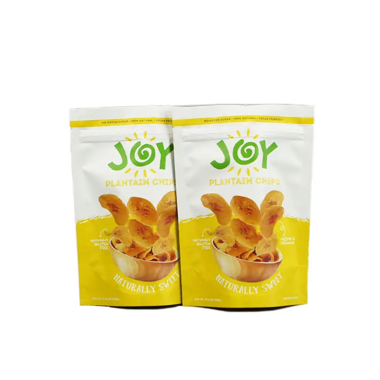 Proveedor de China Stand up Banana Chips Snack Beef Jerky Bolsas de embalaje de alimentos de frutas secas