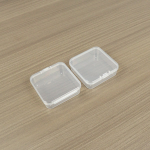 Transparent <b>Square</b> Plastic Storage Box 6.5x6.5x2cm For Jewelry Hardware <b>Tools</b> Fishing Gear Sample Organizing Container - Product Image 4