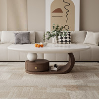 Table basse moderne pour salon, vente directe d'usine, table basse avec tiroirs pour salon