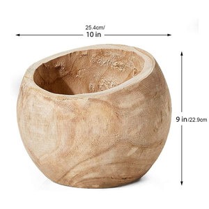 Paulownia-jarrón <span class=keywords><strong>de</strong></span> madera hecho a mano para decoración del hogar, <span class=keywords><strong>centro</strong></span> <span class=keywords><strong>de</strong></span> <span class=keywords><strong>mesa</strong></span> para fiestas, boda, arreglos florales - Product Image 3