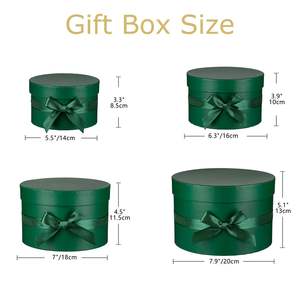 Elegante scatola di cartone di alta qualità materiale riciclato imballaggio portatile con nastro <span class=keywords><strong>regali</strong></span> contenitori di stoccaggio decorativi - Product Image 3