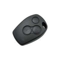 Clé de Voiture Vierge Coque de Remplacement de Clé Télécommande avec Support de Pile Compatible pour Renault Clio Modus Kangoo Master