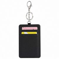 Porte-cartes en cuir PU personnalisé imprimé par transfert thermique, simple, multifonctionnel, vierge, pour carte de bus, étui portefeuille, pochette pour cartes d'identité