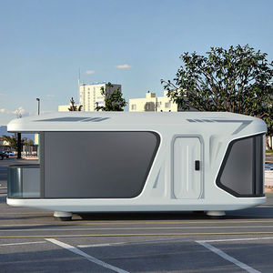 Cápsula espacial de casa pequeña de lujo comercial Contenedor de acero prefabricado Instalación rápida Tamaño personalizado para bienes raíces de construcción - Product Image 2