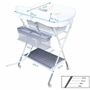 <span class=keywords><strong>Table</strong></span> de soins pour bébé pliable et portable 2 en 1, station de change de couches mobile pour nouveau-nés - Product Image 5