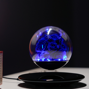 Room Decoration Couples Valentine Gift Magnetic Levitation Floating LED Ball Night Light Forever Eternal Preserved <b>Rose</b> Birthday - Product Image 1