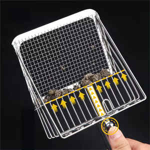 Pala de arena para mascotas de calidad, nuevo diseño personalizado, Push Pull, nunca absorbe olores, pala de arena para mascotas de acero inoxidable - Product Image 2