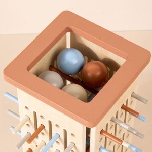 Juguetes Matemáticos Coloridos para Desarrollo de Habilidades Motoras Finas, Juego de Mesa de Madera con Dados y Palitos Montessori para Viajes Familiares - Product Image 5