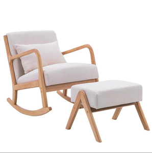 Factory Direct Supply European Nordic Style Wooden Solid Wood <strong>Rocking</strong> <strong>Chair</strong> Living Room <strong>Arm</strong> <strong>Chair</strong> - Product Image 2