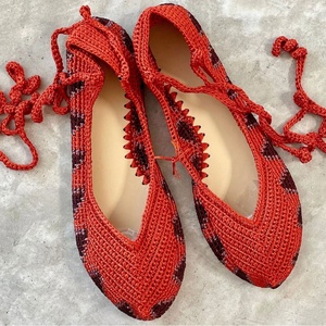 Feiwei, zapatos de tacón de princesa Europea americana, suela blanda, zapatos planos tejidos de gran tamaño para mujer, zapatos náuticos con punta cuadrada y Punta de huevo - Product Image 3