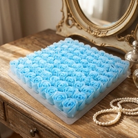 Têtes de roses artificielles en savon fait main sans base, 40 cm, pour cadeaux DIY et boîtes à bijoux, vente en gros