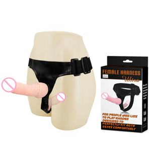 <span class=keywords><strong>Dildo</strong></span> Doble Realista con Arnés para Usar al por Mayor de Silicona Juguete Sexual para Adultos con Cinturón para Lesbianas y Mujeres Hipoalergénico - Product Image 3