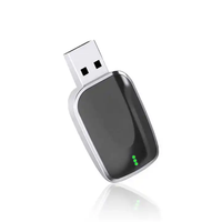 Adaptateur de voiture sans fil OEM ODM Carplay, dongle plug-and-play 2 en 1, USB, WiFi double bande, Bluetooth avec commande vocale et GPS