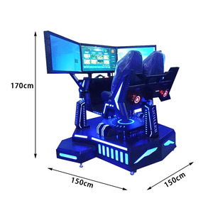 เครื่องเล่นเกมแข่งรถ 9 มิติ แบบสามจอสามแกน สำหรับใช้ในบ้าน ห้างสรรพสินค้า หรือสวนสนุก - Product Image 3