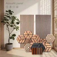 Vente directe d'usine, panneaux acoustiques imperméables, panneaux muraux acoustiques modernes en bois pour salon, chambre à coucher, hôtel