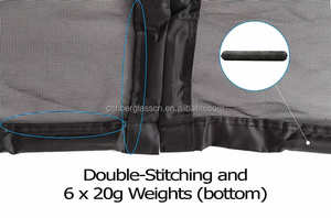 Kit de porte magnétique pour <span class=keywords><strong>garage</strong></span> 16x7 pieds, moustiquaire mains libres, écran de porte et de fenêtre en fibre de verre, <span class=keywords><strong>garage</strong></span> et remise, noir CN;HEB - Product Image 5