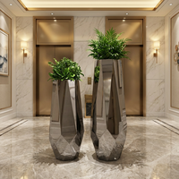 Grand pot de jardin noir, pots à fleurs, jardinière extérieure, grande jardinière en métal pour extérieur