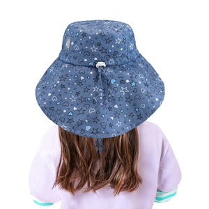 Chapeau pliable à Large bord pour enfants en bas âge, Protection solaire, casquette avec grand rabat de cou, seau personnalisé, pour bébé<span class=keywords><strong>s</strong></span> - Product Image 6