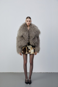 도매 신상 겨울 자켓 그린 리얼 몽골리안 양털 코트 여성용 리얼 퍼 숏 코트 - Product Image 3