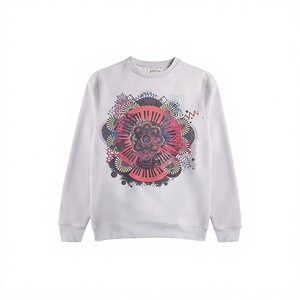 Sudadera Unisex de Cuello Redondo, Corte Regular, Diseño Paisley, Transpirable, 180g, 100% Algodón Tejido, para Otoño - Product Image 1
