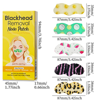Patchs anti-points noirs pour le nez, marque privée OEM, soin blanchissant pour la peau, 5 patchs/boîte, MOOYAM, patchs nettoyants et exfoliants pour le nez