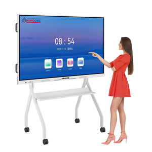 Kingone 65 Inch Di Động Bảng Tương Tác Cảm Ứng Hiển Thị Sàn Đứng Bảng Thông Minh Cho Các Trường Học Hội Nghị Phòng - Product Image 1