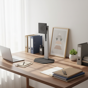 Ruiguan <strong>New</strong> Design Low Price Black 27" Screen <strong>ABS</strong>+Metal <strong>Sheet</strong> Height Adjustable Monitor Arm 90 Degree Tilt Angle Computer Vesa - Product Image 5